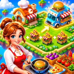 أيقونة Merge 3 Cooking: Merge Games